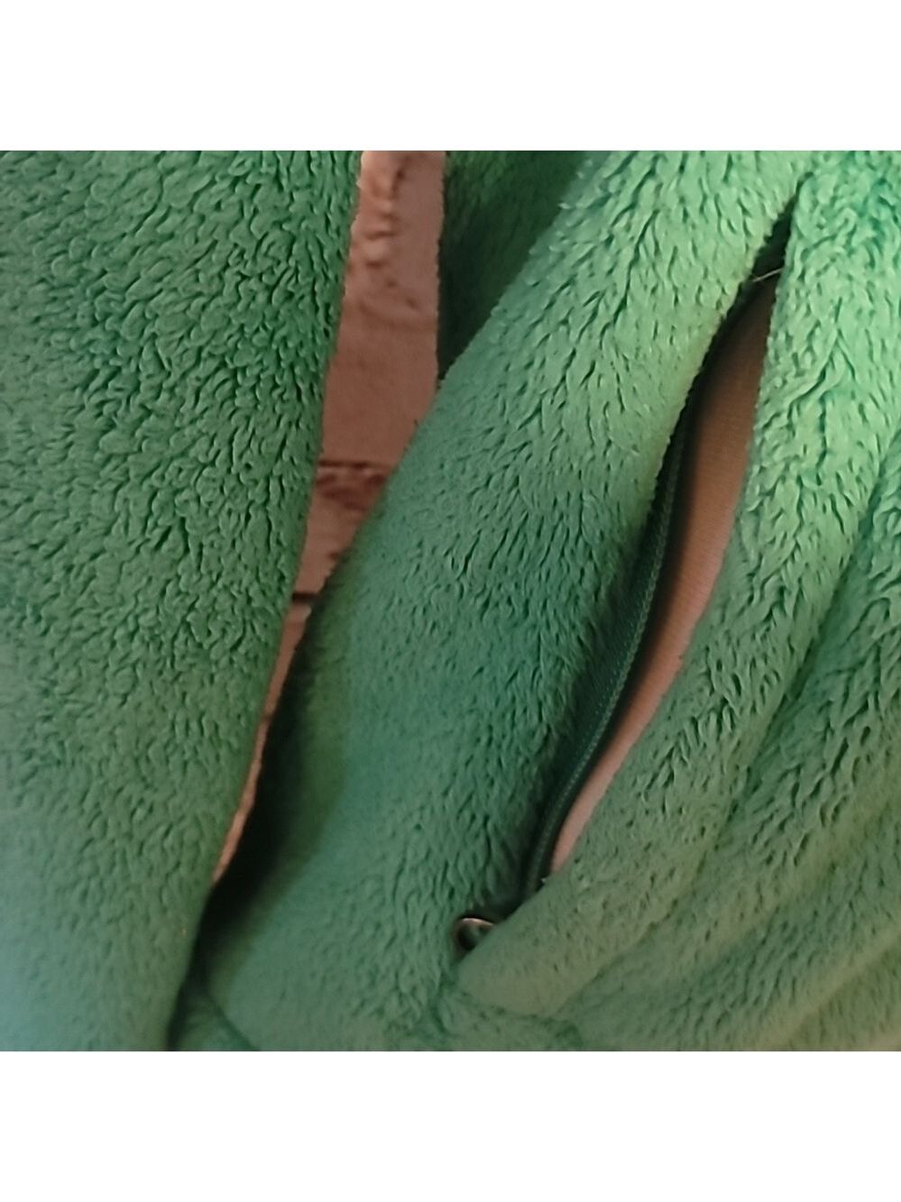 Spring green north face fleece jacket zip medium - Picture 5 of 7